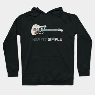 Keep It Simple Offset Style Electric Guitar Texture Hoodie